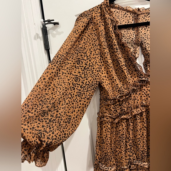 ☀️NWOT Leopard Ruffle Dress☀️ - Picture 10 of 10